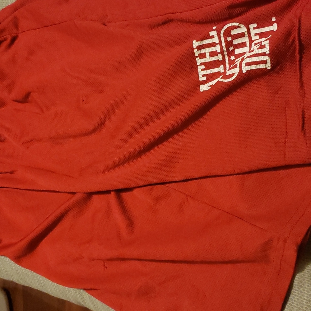 Red shorts